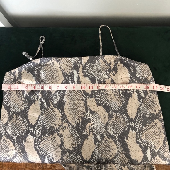 Snakeskin print satin sleeveless dress H&M - Picture 8 of 9